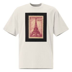 Paris Oversized faded t-shirt